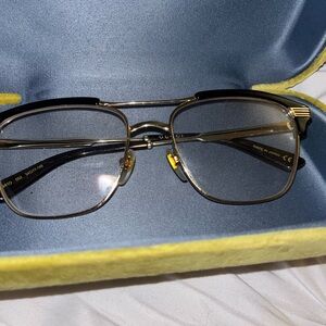 Gucci Black and Gold Eyeglasses